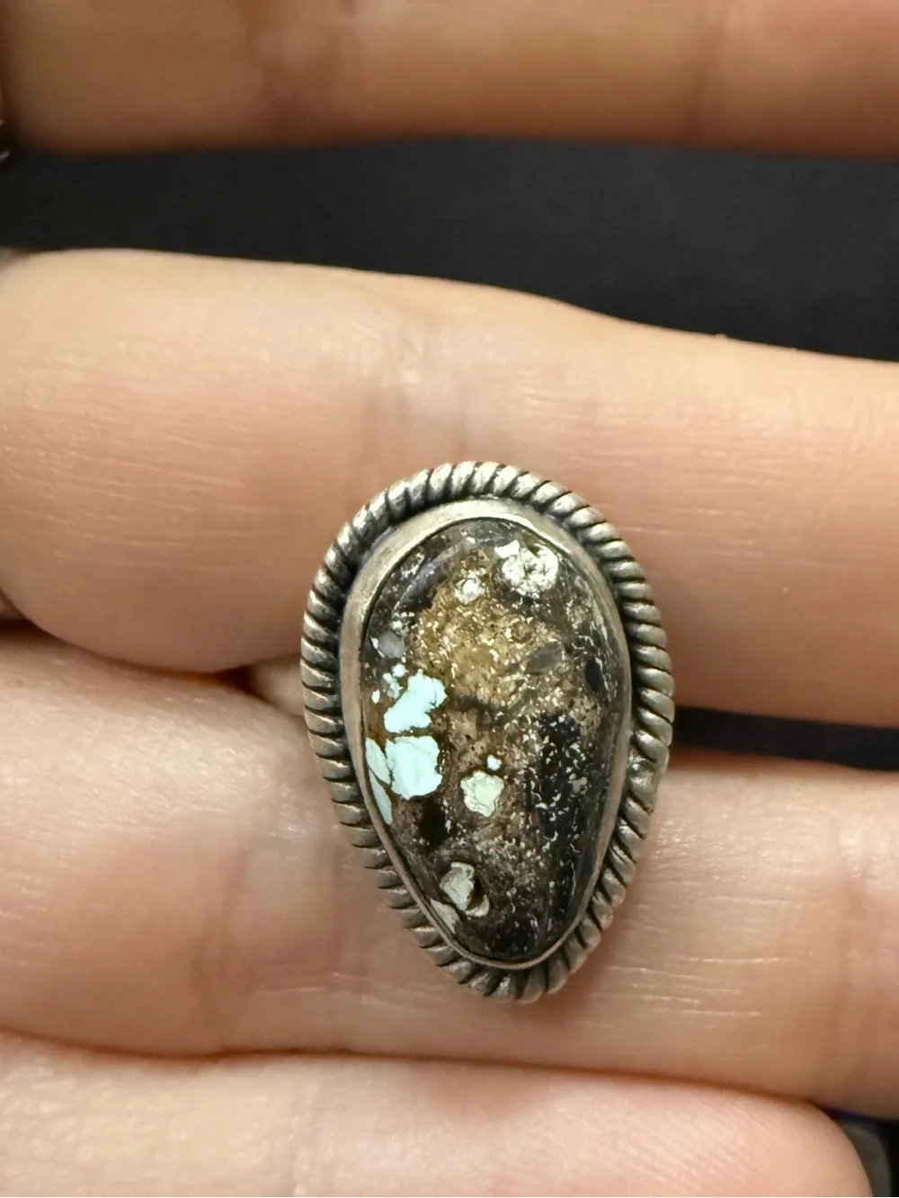 Dry creek turquoise adjustable ring - Picture 4 of 4
